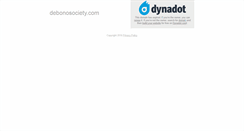 Desktop Screenshot of debonosociety.com