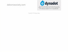 Tablet Screenshot of debonosociety.com